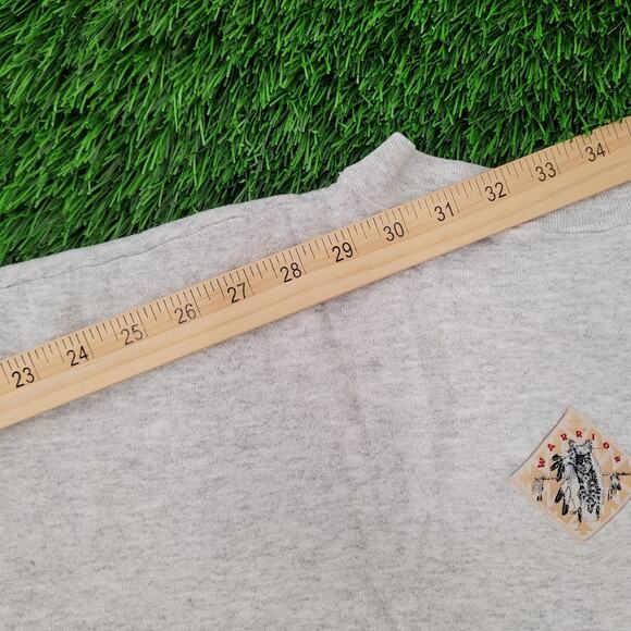 Vintage 1994 Native-American Sweatshirt XL/2XL 27x25 Menchego - Picture 3 of 16